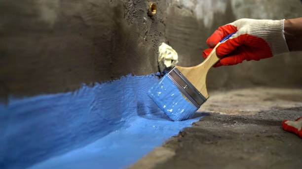 Commercial Wet Basement Repair project at a Glen Echo, MD business property by SJ Waterproofing Pros